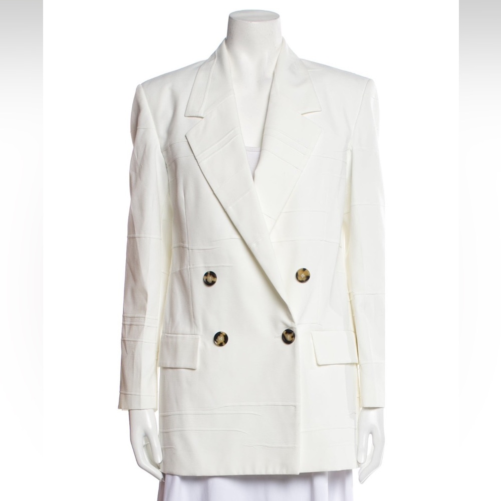 Proenza Schooler White Double Breasted Blazer Jacket